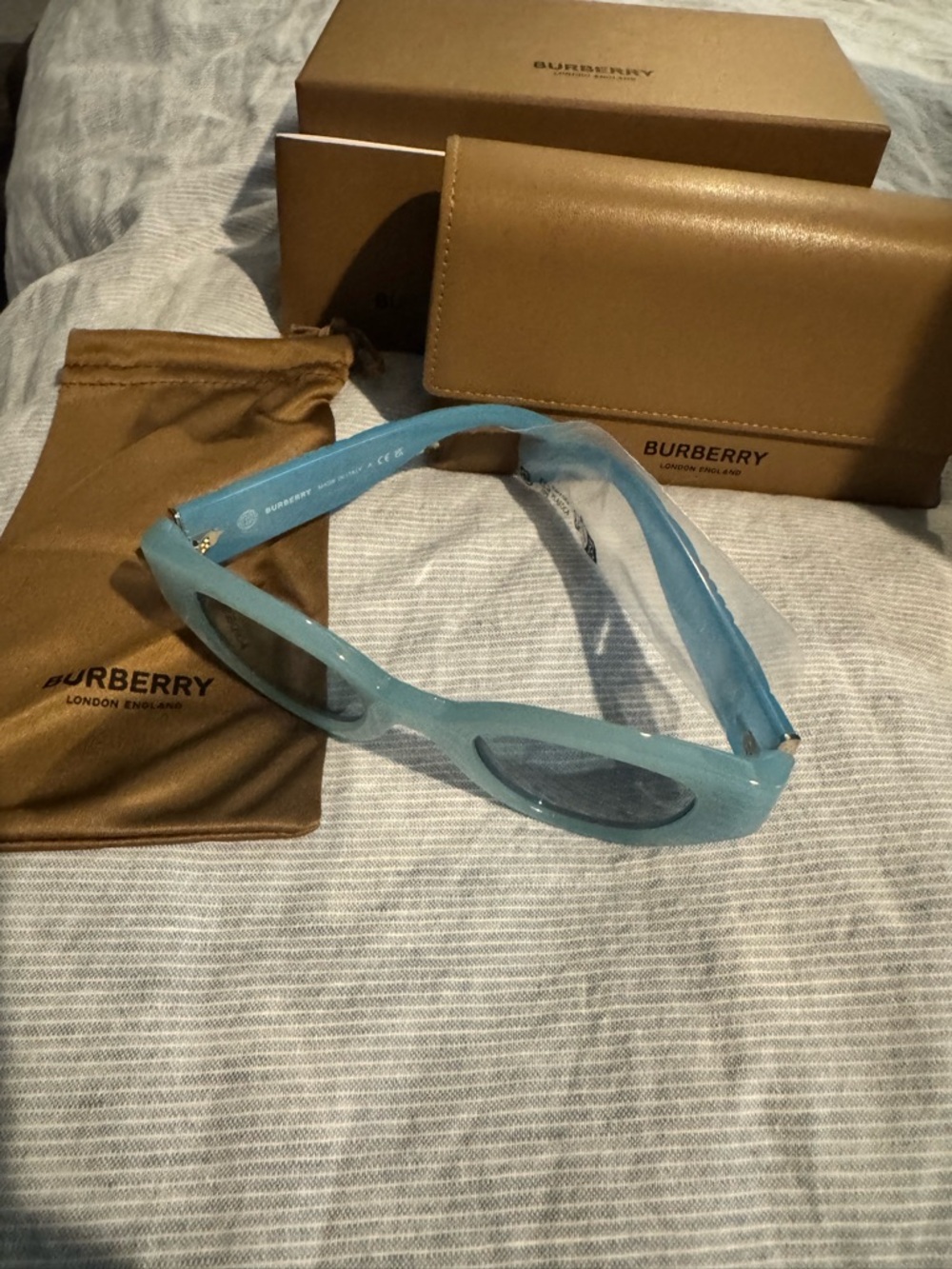 Burberry Blue Modern Cat-Eye Sunglasses - Picture 4 of 5